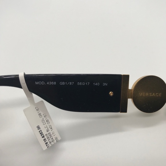 VERCACE SQUARED MEDUSA MEDALLION SUNGLASSES - Picture 12 of 12